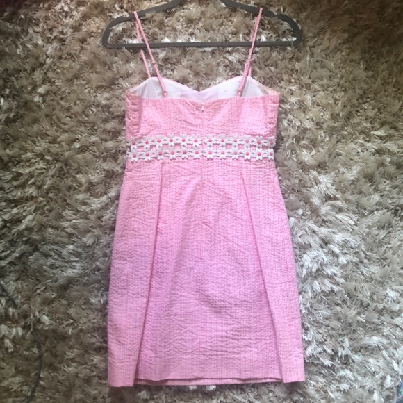 Lilly Pulitzer Pink and white seersucker dress - Picture 2 of 4